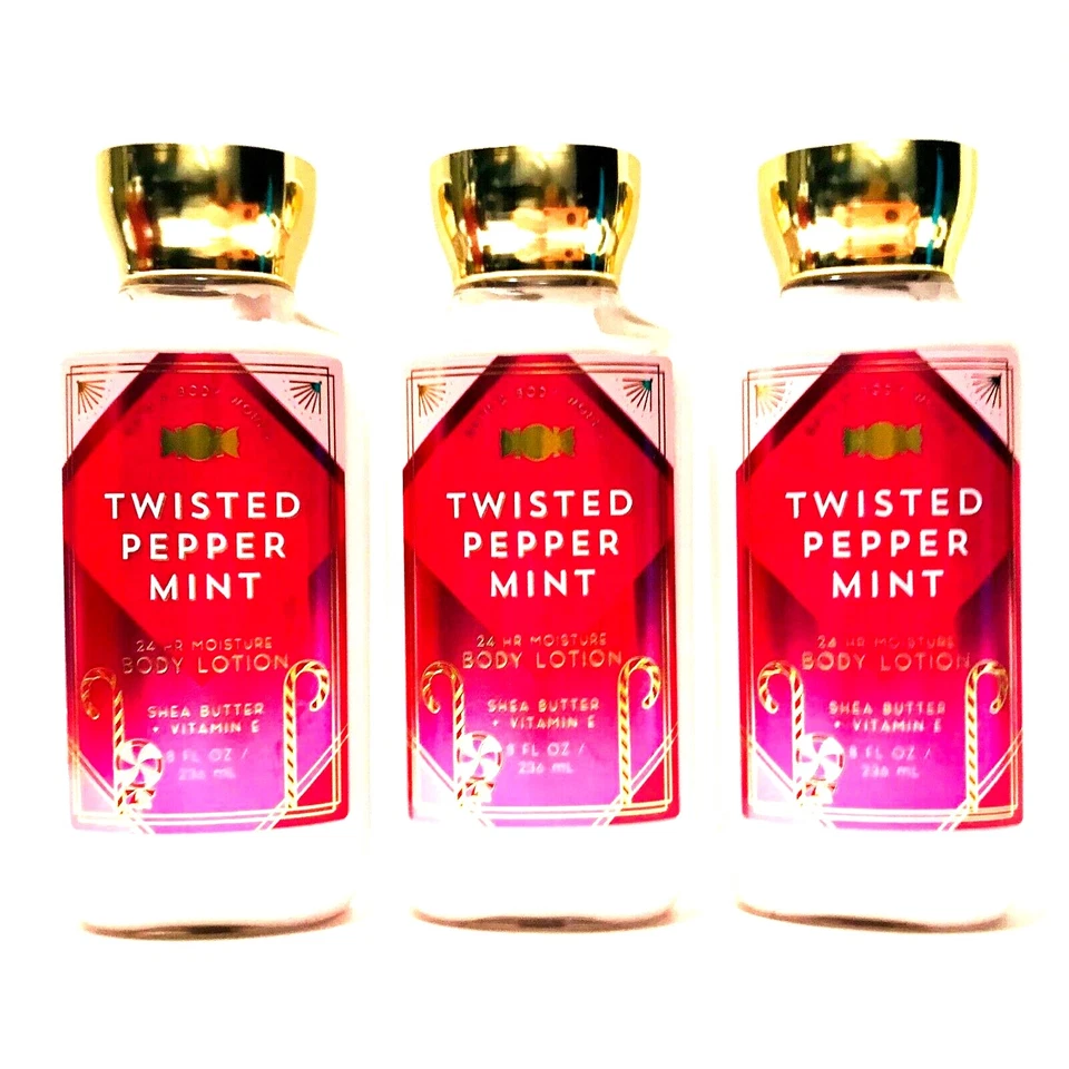 Bath & Body Works Twisted Peppermint Lotion 8 Oz