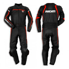DUCATI Motorbike Men Leather Suit Biker Motorcycle Racing Leather Jacket Trouser