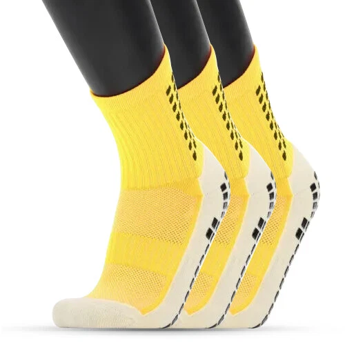 3 pares de calcetines deportivos antideslizantes agarre fútbol fútbol baloncesto calcetines premium Foto 1 de 4