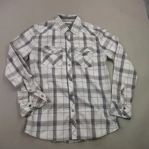 BKE Shirt Long Sleeve Mens Small Standard Fit Button Front Plaid Pockets - Picture 1 of 10