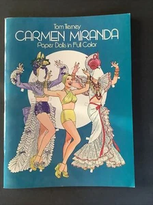 CARMEN MIRANDA*FULL COLOR  PAPER DOLLS*TOM TIERNEY*UNCUT  NOS - Imagen 1 de 3