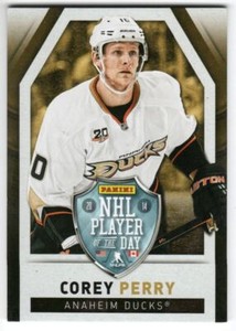 2013-14 Panini Player of the Day Thick Corey Perry #7 Anaheim Ducks