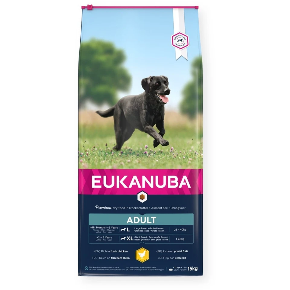8710255121741 Eukanuba Adult Large Breed Chicken  15 kg EUKANUBA - Bild 1 von 1