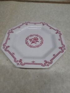 Castleton Plymouth Rose Bread Plate 6 1/2" Pink Independence Ironstone Japan