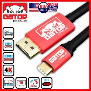 USB-C to HDMI Cable Adapter HDTV 4K 60Hz for Samsung LG MacBook Android iPhone - Picture 1 of 32