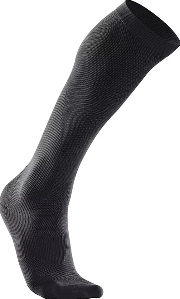 2XU Black 1 Pair Compression Run Knee High Sock Women's Size S L112549 - Image 1 of 2