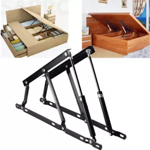 Bed Lift Mechanism A Pair of Lift Storage Bed Gas Spring Bed Storage Lift Kit - Picture 1 of 9