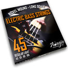 ELECTRIC BASS Strings Set Nickel Wound Pack Light 45 100 Long Scale Jazz ADAGIO