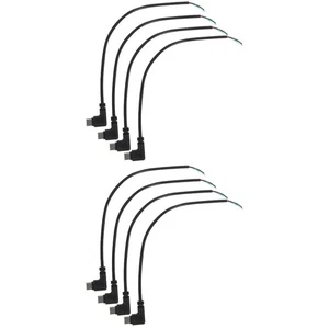 Juego de 2 cables de datos USB enchufes para cargar ángulo recto extensión ángulo recto - Imagen 1 de 12
