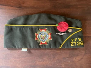 Veterans of Foreign Wars Life Member Vintage VFW 2726 Hat Cap New Mexico W/ Pins - Picture 1 of 7
