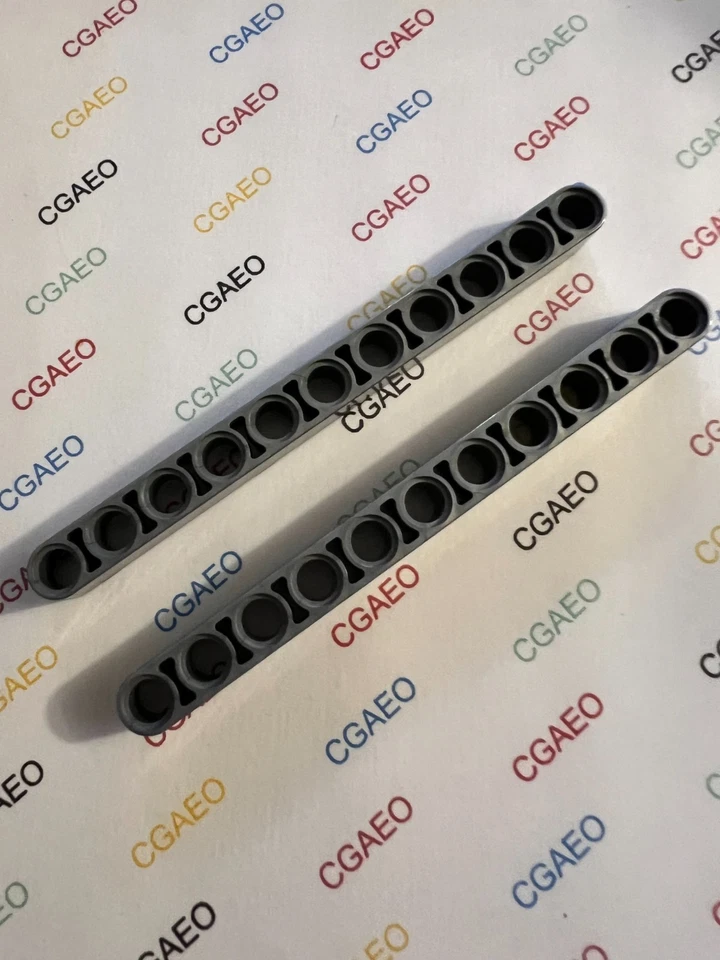 2 x Lego 32525 Technic, Liftarm 1 x 11 Thick - FLAT SILVER - Photo 1/1