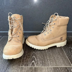 Timberland Mujer Talla 7.5 Tostado Marrón Claro Gamuza Earthkeepers Botas con Cordones - Imagen 1 de 9