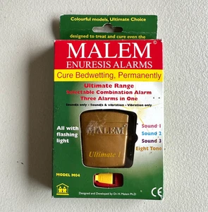 Alarma de humectación de cama Malem Enuresis Ultimate Range Modelo M04 NUEVA EN CAJA NUEVA EN CAJA - Imagen 1 de 2