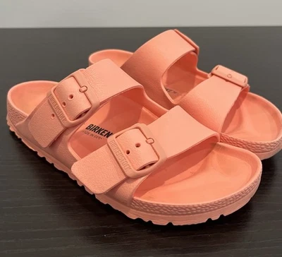 Sandalias chanclas Birkenstock Arizona EVA corral melocotón para mujer 37 EE. UU. 6-6,5 Foto 1 de 4