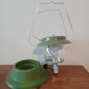 Vintage Bernz O Matic Porta Leuchte Laterne Pyrex Globus grün Made in USA - Bild 1 von 20