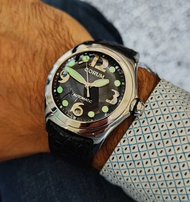 Corum Bubble 82.150.20 automatico, nero. Automatic, black Full set, perfetto. - Immagine 1 di 4