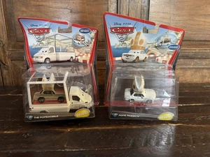 RARE-2010 Disney Pixar CARS 2 Set- Pope Pinion IV & The Popemobile BNIP - Picture 1 of 9