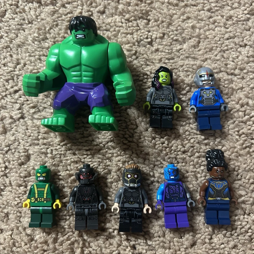 Lote de minifiguras Lego Marvel - Raro - Star Lord, Gamora, Hulk, Nebula, Hydra... Foto 1 de 4