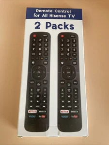 NEU 2er Pack Hisense Roku TV Fernbedienung, kompatibel mit allen Modellen - Bild 1 von 4