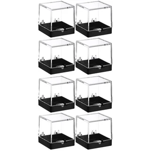 2 Count Specimen Display Box Mineral Holder Rock Collection Case - Bild 1 von 12