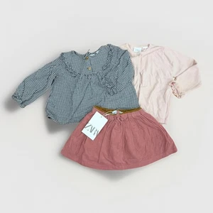 Lote de ropa de pana Zara para niñas pequeñas talla 12-18 y 18-24 meses - Imagen 1 de 18