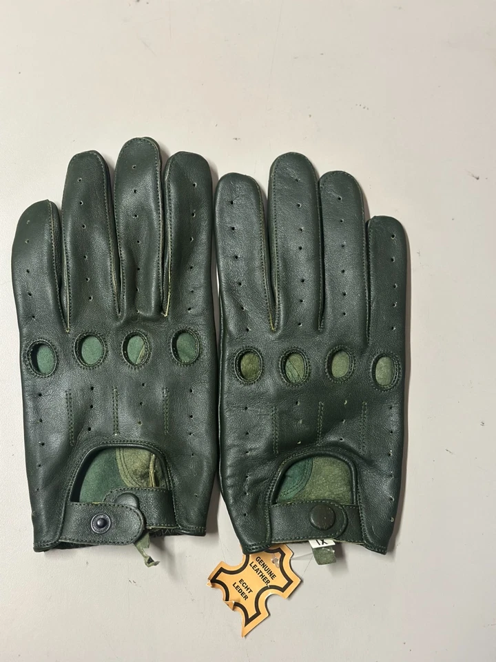 Nuevos guantes de conducción de cuero para hombre con defectos cosméticos Foto 1 de 1
