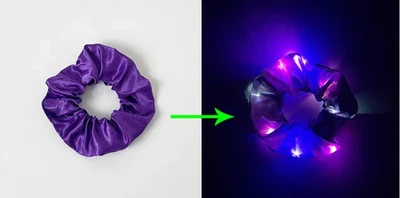 3/6/9/30Pcs LED Luminous Hair Scrunchies  Light Up Elastic Light Girls Hair Band - Image 1 of 4