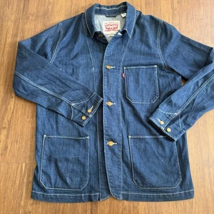 Levi's Engineer Coat Men Workwear Denim Jean Jacket Blue Mens XL Utility Chore - Picture 1 of 16