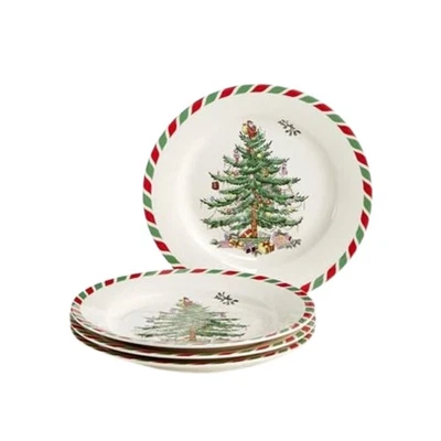 Spode Christmas Tree Collection Appetizer Plates, set of 4 8-Inches - Image 1 of 4
