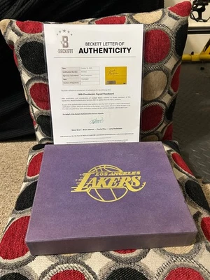 WILT CHAMBERLAIN AUTOGRAPHED FLOORBOARD AMAZING PIECE BECKETT CERTIFIED WOW - Image 1 of 4