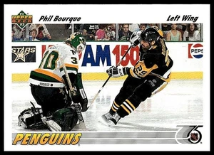 Phil Bourque 1991-92 cubierta superior #398 - Imagen 1 de 2