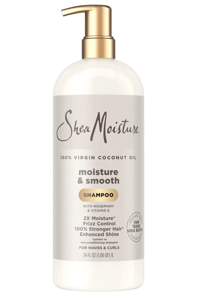 SheaMoisture 100% Virgin Coconut Oil Moisture & Smooth Shampoo, 34 Fluid Ounce - Image 1 of 1