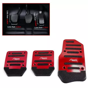 3x Durable Car Parts Non-slip Foot Pedal Manual Pedal Pad Cover Car Accessories - Foto 1 di 12