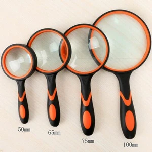 Large Magnifying Lens Reading Map Jewelry Loupe Glass Magnifier 3X 4X 8X 10X - Picture 1 of 14