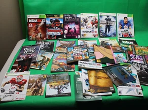 Sony PlayStation PS2 PS3 Wii Xbox Game Manuals and Inserts lot - Picture 1 of 12