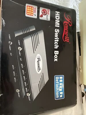 Rosewill 3-Port HDMI Switch box 3-in-1  High Definition  - Image 1 of 4