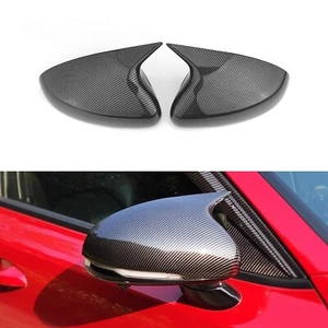 Carbon Fiber ABS Rearview Mirror Cap Shell Cover Trim For Kia Stinger 2018-2023 - Picture 1 of 6