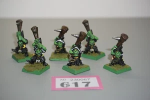 Warhammer Fantasy Citadel Night Goblin Clubbers x 6 - Metal The Old World - Picture 1 of 4