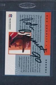 1992 Pro Line Portraits Certified Auto #12 Rob Burnett Browns *F8402 - Picture 1 of 2