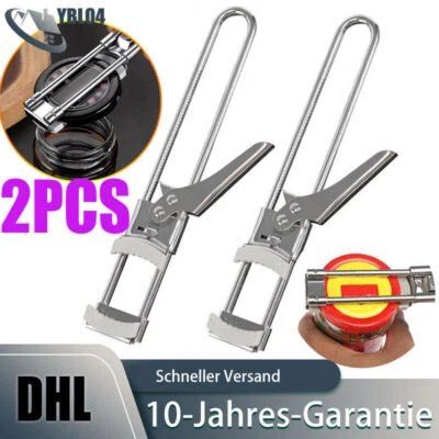 Glasöffner Deckelöffner Edelstahl Dosenöffner Manuell für Schraubgläser Frauen - Bild 1 von 4