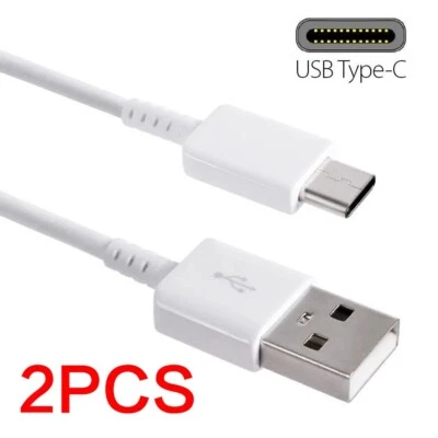 2 peças cabo de carregamento rápido dados USB tipo C 3 pés para Samsung Galaxy S9 S8 - Imagem 1 de 4
