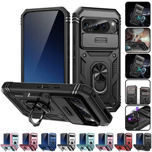 Para Google Pixel 9A/9Pro XL/9Pro/9/8 Mag Anillo Soporte Estuche Resistente con Cubierta de Lente Deslizante - Imagen 1 de 100