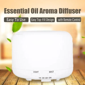 Difusor de aceites esenciales aromaterapia también utilizado como luz nocturna y 7 LED multicolores - Imagen 1 de 12