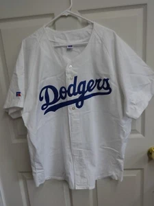 NWOT Dead Stock MLB Russell Athletic LA Dodgers Button Front Jersey Men XL - Picture 1 of 6