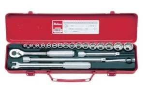 KOKEN #3206M 3/8" SQR.DR. METRIC SOCKET SET 6 & 12 POINT 21 PIECES - Picture 1 of 1