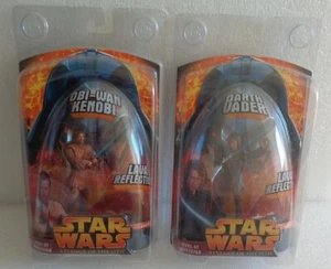 STAR WARS 2005 DUEL AT MUSTAFAR LAVE REFLECTIONS OBI-WAN KENOBI DARTH VADER LOT - Picture 1 of 5