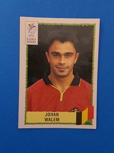 Panini Euro 2000 Johan Walem Figure #106 Blue Back Mint Newsstand