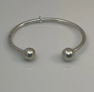 Brazalete con puño de plata esterlina 925 de 6 3/8"" joyería - Imagen 1 de 7