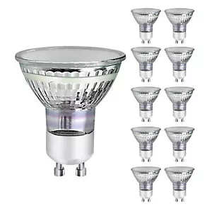 Bombillas LED GU10 3W Foco 3000K Cristal Mate Superficie Bombillas 10 Piezas - Imagen 1 de 7