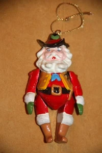 VINTAGE 1982 OLD FASHIONED HOLIDAY ORNAMENT SANTA SHERIFF HIGH POCKETS 3 1/2" - Picture 1 of 7